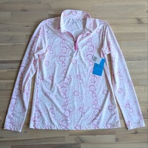 Court‎ Haley Tempo Performance Long Sleeve Mock Quarter-Zip NEW (Size Small)